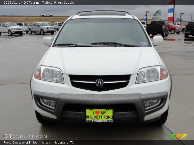 Taffeta White / Saddle 2003 Acura MDX Touring