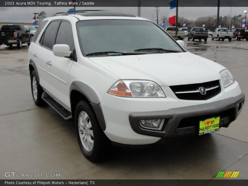 Taffeta White / Saddle 2003 Acura MDX Touring