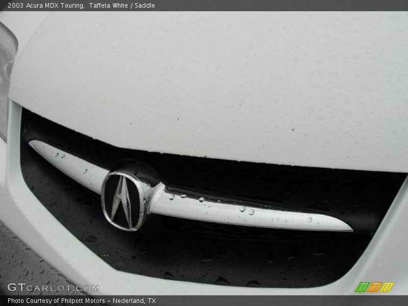 Taffeta White / Saddle 2003 Acura MDX Touring