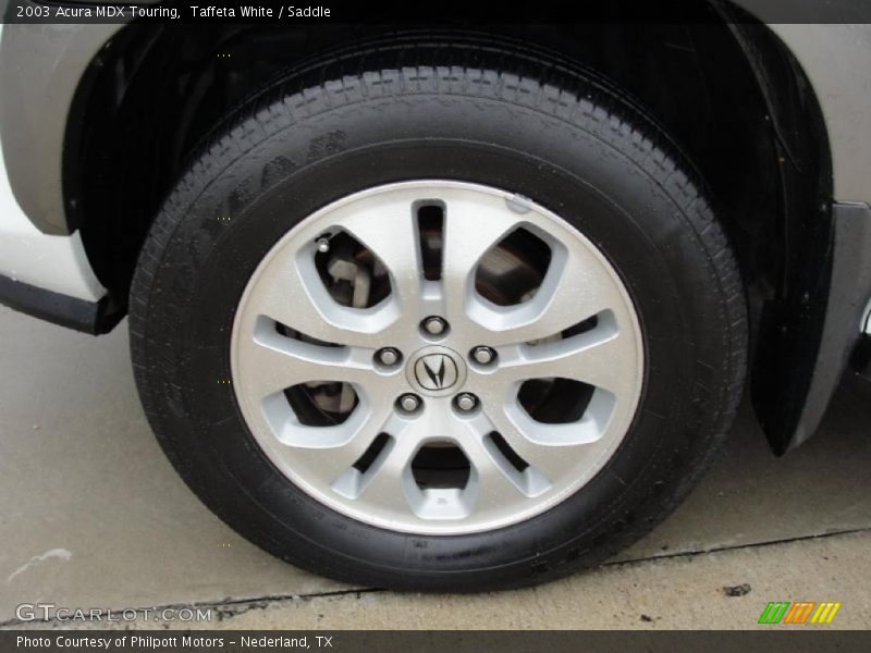 Taffeta White / Saddle 2003 Acura MDX Touring