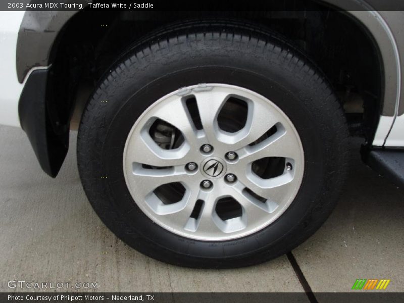 Taffeta White / Saddle 2003 Acura MDX Touring