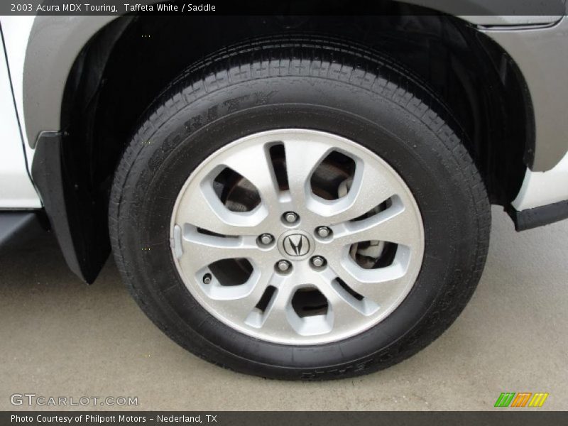 Taffeta White / Saddle 2003 Acura MDX Touring