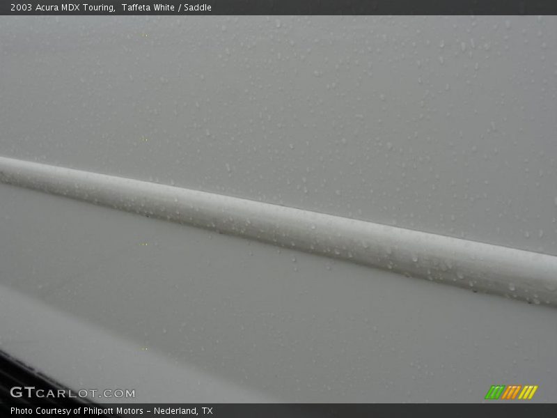 Taffeta White / Saddle 2003 Acura MDX Touring