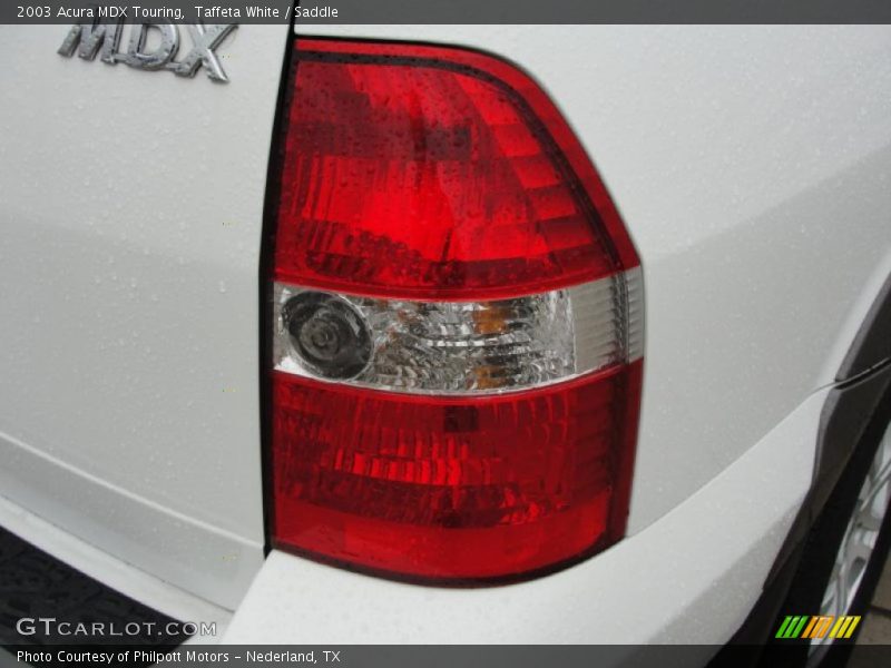 Taffeta White / Saddle 2003 Acura MDX Touring