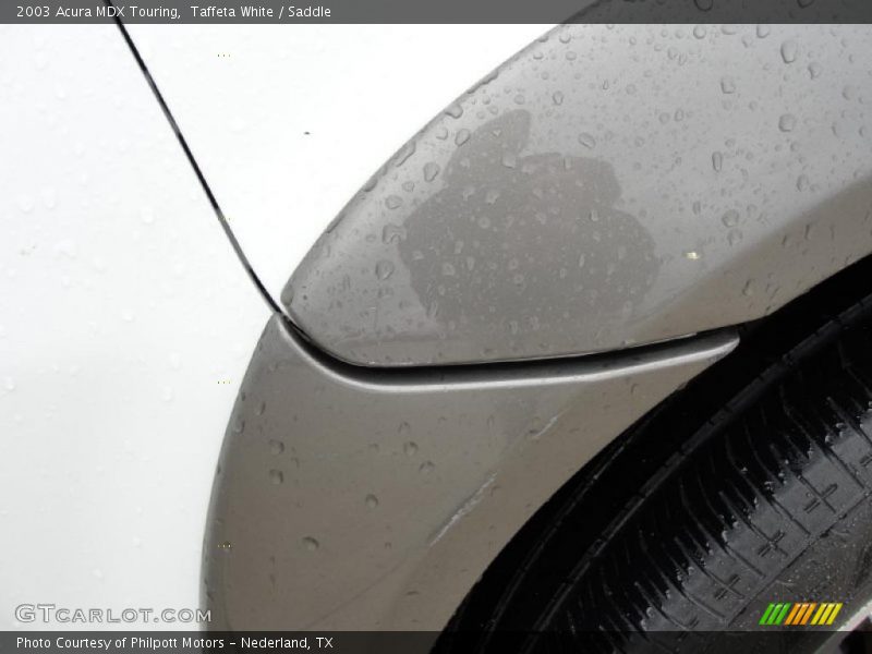 Taffeta White / Saddle 2003 Acura MDX Touring