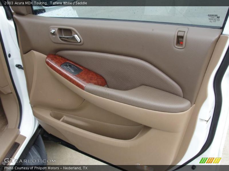 Taffeta White / Saddle 2003 Acura MDX Touring