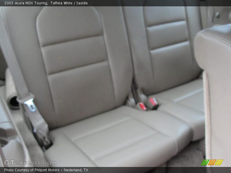 Taffeta White / Saddle 2003 Acura MDX Touring