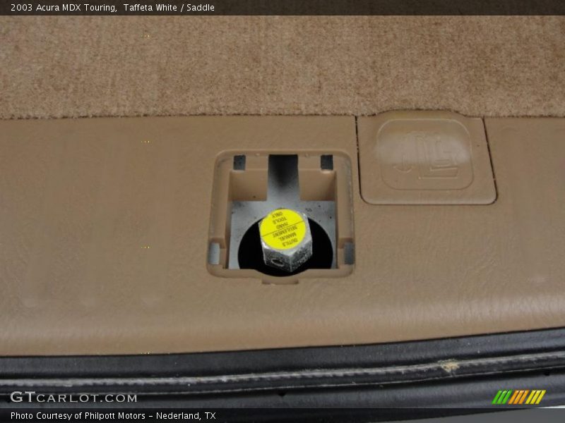 Taffeta White / Saddle 2003 Acura MDX Touring