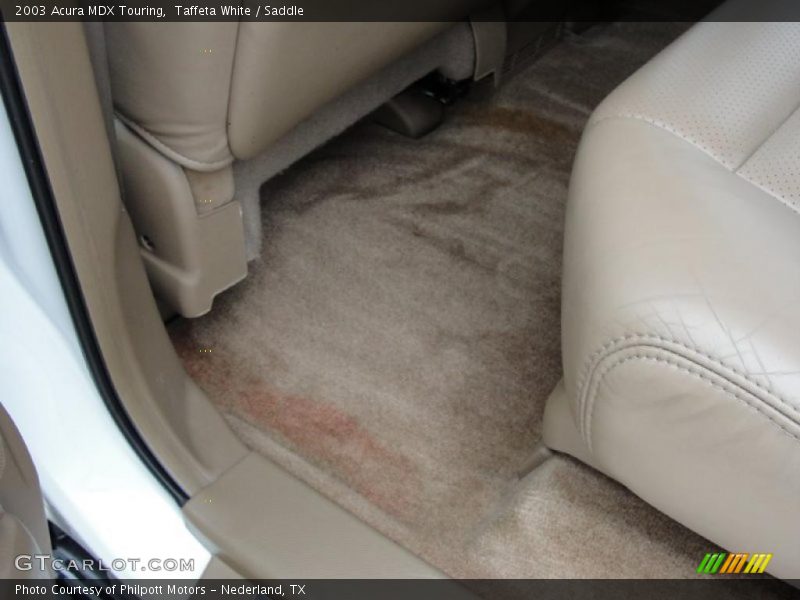 Taffeta White / Saddle 2003 Acura MDX Touring
