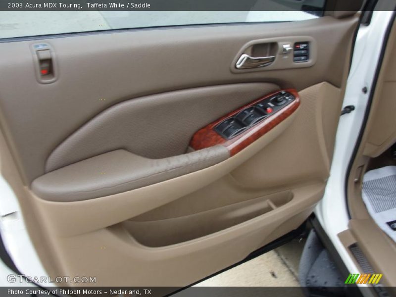 Taffeta White / Saddle 2003 Acura MDX Touring