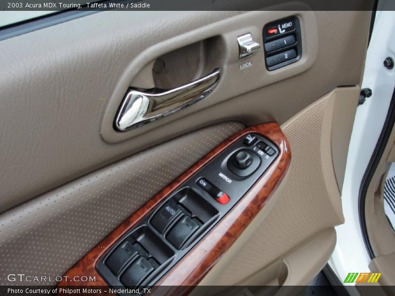 Taffeta White / Saddle 2003 Acura MDX Touring