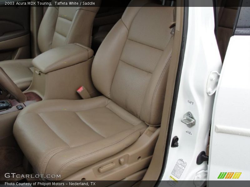 Taffeta White / Saddle 2003 Acura MDX Touring