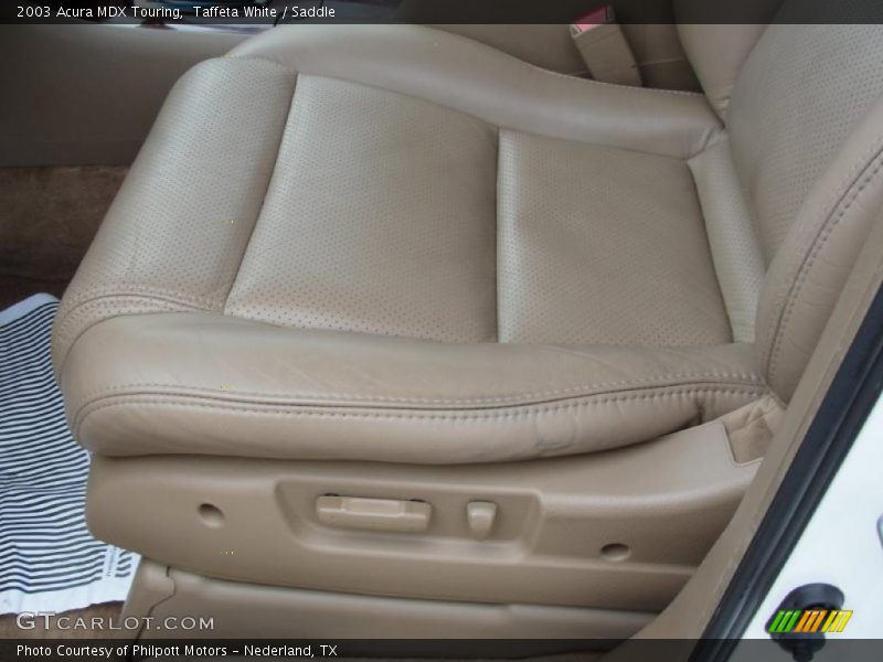 Taffeta White / Saddle 2003 Acura MDX Touring