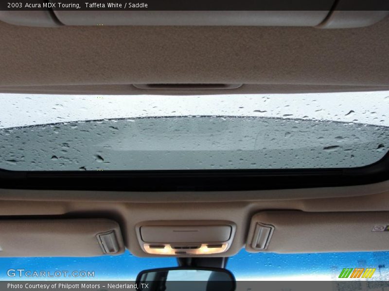 Taffeta White / Saddle 2003 Acura MDX Touring