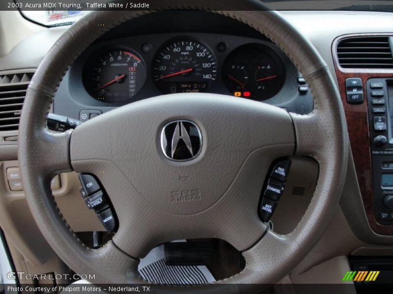 Taffeta White / Saddle 2003 Acura MDX Touring