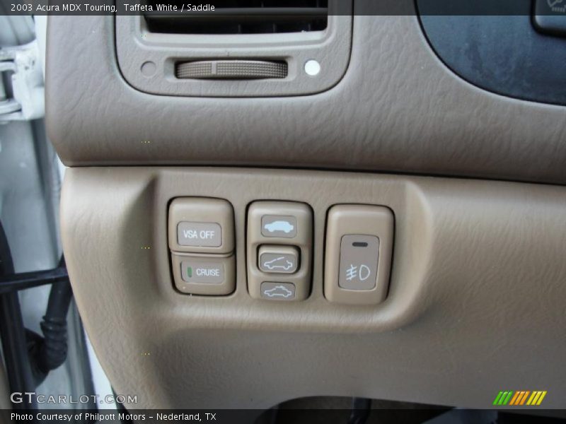 Taffeta White / Saddle 2003 Acura MDX Touring