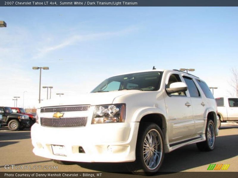 Summit White / Dark Titanium/Light Titanium 2007 Chevrolet Tahoe LT 4x4