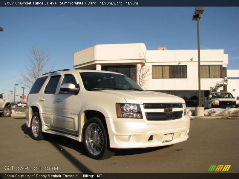 Summit White / Dark Titanium/Light Titanium 2007 Chevrolet Tahoe LT 4x4