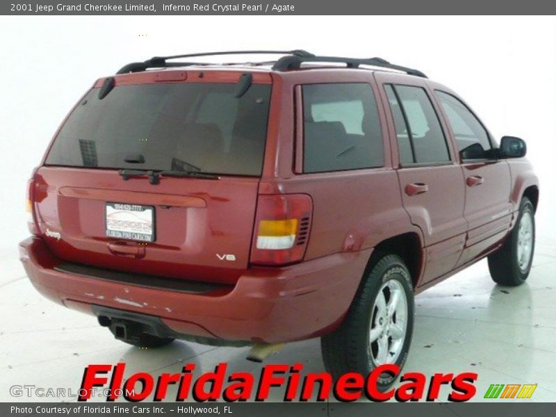 Inferno Red Crystal Pearl / Agate 2001 Jeep Grand Cherokee Limited