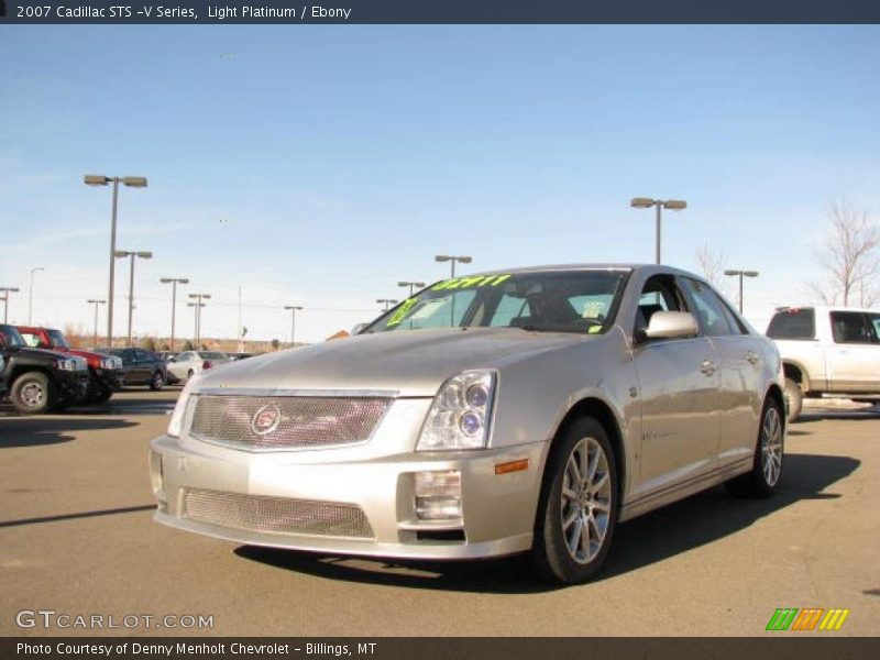 Light Platinum / Ebony 2007 Cadillac STS -V Series