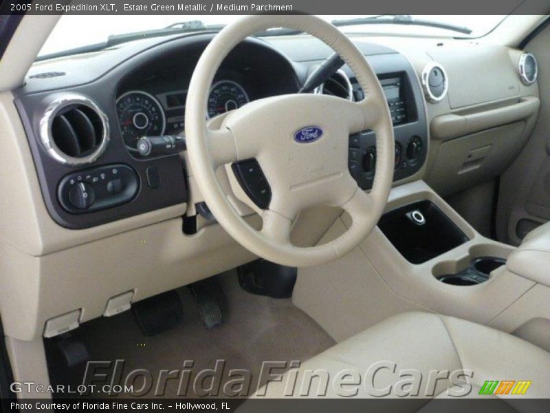 Estate Green Metallic / Medium Parchment 2005 Ford Expedition XLT