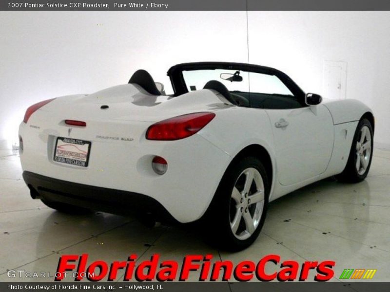 Pure White / Ebony 2007 Pontiac Solstice GXP Roadster