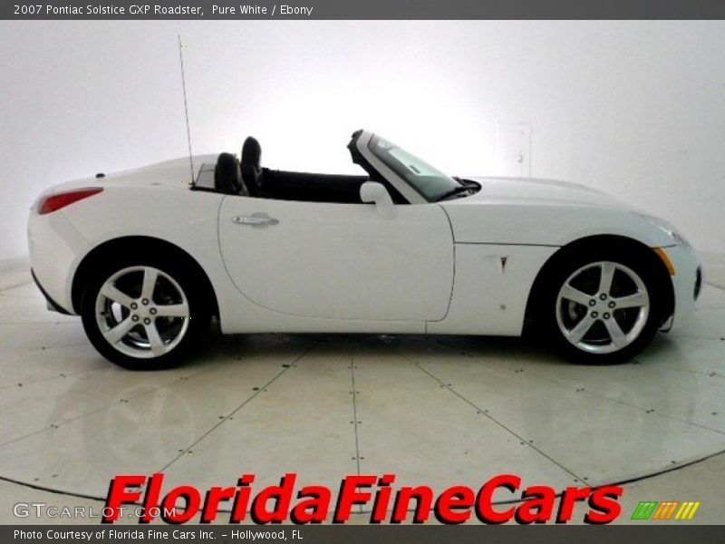 Pure White / Ebony 2007 Pontiac Solstice GXP Roadster
