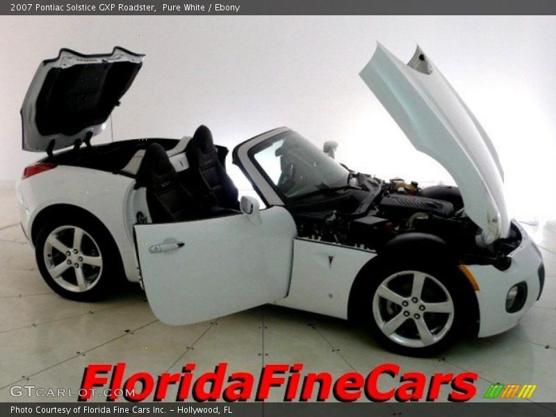 Pure White / Ebony 2007 Pontiac Solstice GXP Roadster