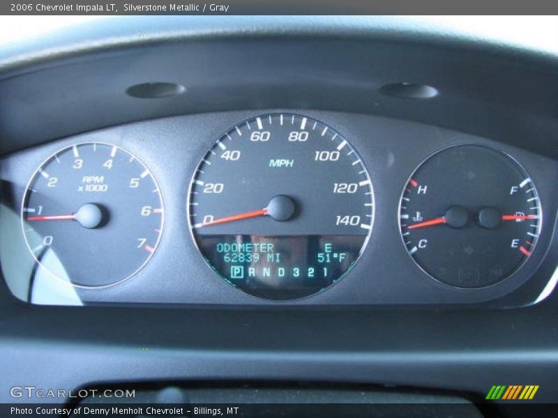 Silverstone Metallic / Gray 2006 Chevrolet Impala LT