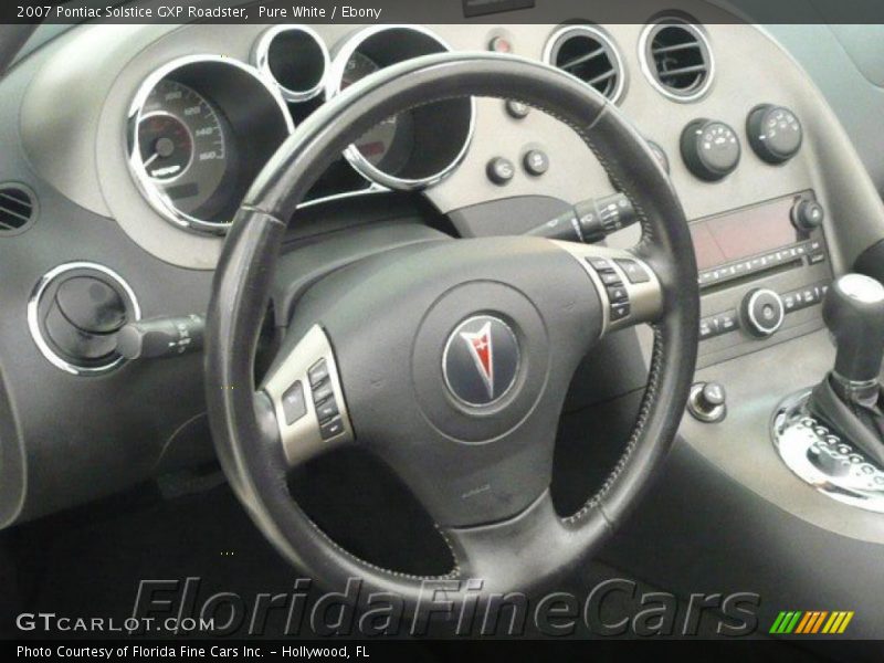 Pure White / Ebony 2007 Pontiac Solstice GXP Roadster