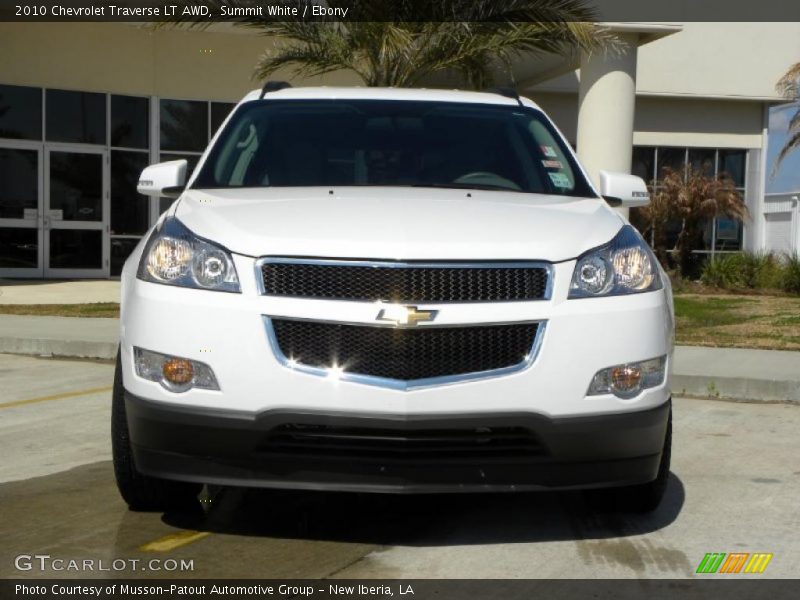 Summit White / Ebony 2010 Chevrolet Traverse LT AWD