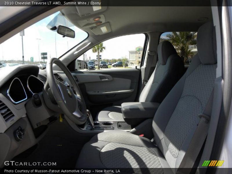 Summit White / Ebony 2010 Chevrolet Traverse LT AWD