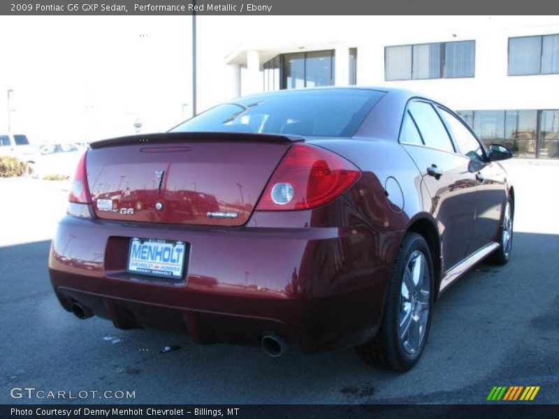 Performance Red Metallic / Ebony 2009 Pontiac G6 GXP Sedan