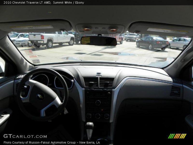 Summit White / Ebony 2010 Chevrolet Traverse LT AWD
