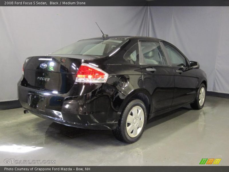 Black / Medium Stone 2008 Ford Focus S Sedan