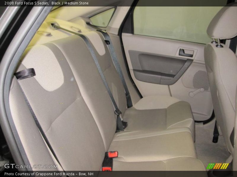 Black / Medium Stone 2008 Ford Focus S Sedan