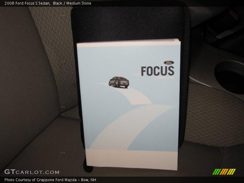 Black / Medium Stone 2008 Ford Focus S Sedan