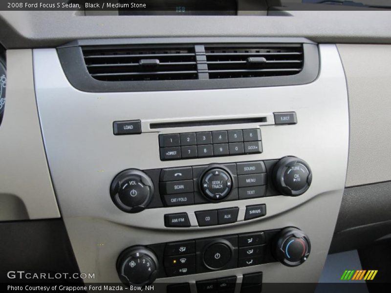 Black / Medium Stone 2008 Ford Focus S Sedan