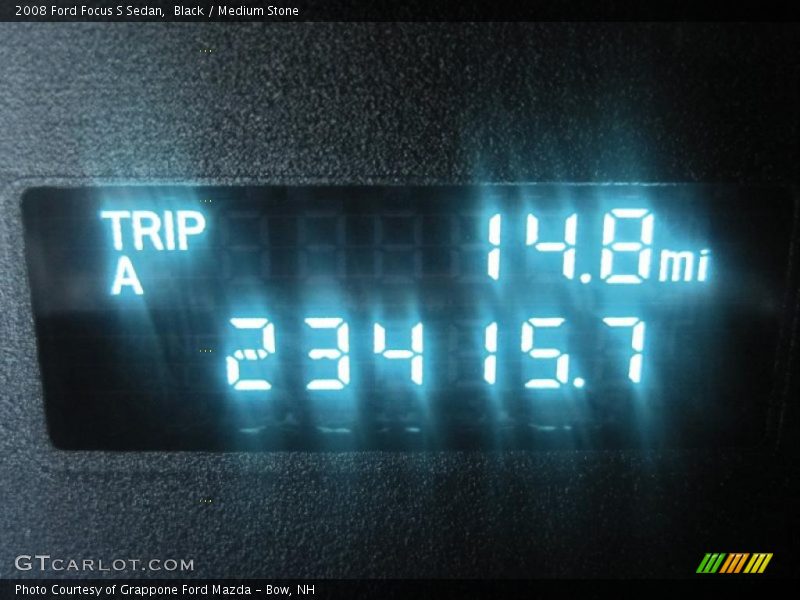 Black / Medium Stone 2008 Ford Focus S Sedan