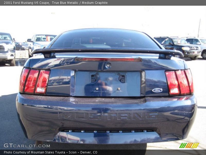 True Blue Metallic / Medium Graphite 2001 Ford Mustang V6 Coupe