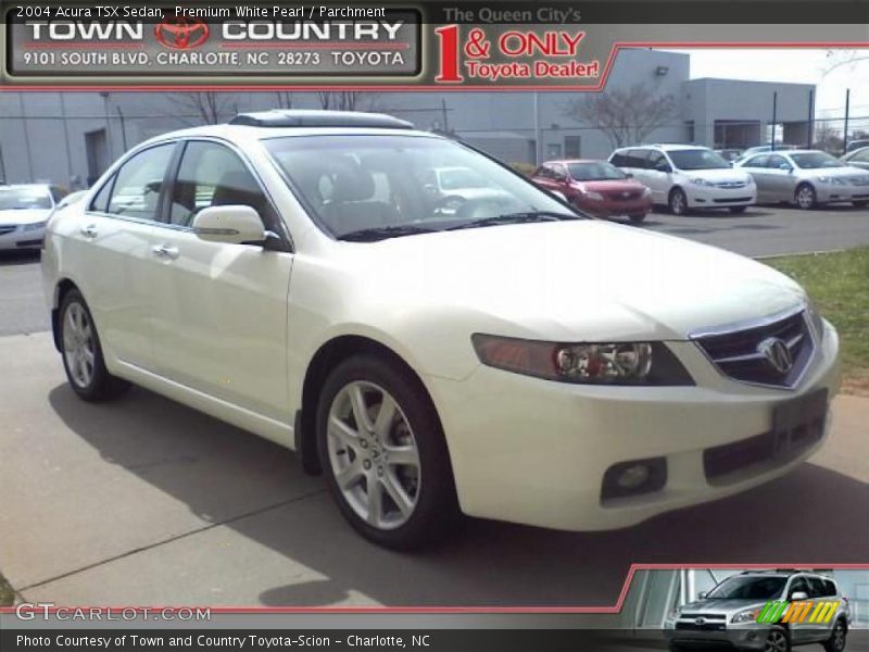 Premium White Pearl / Parchment 2004 Acura TSX Sedan