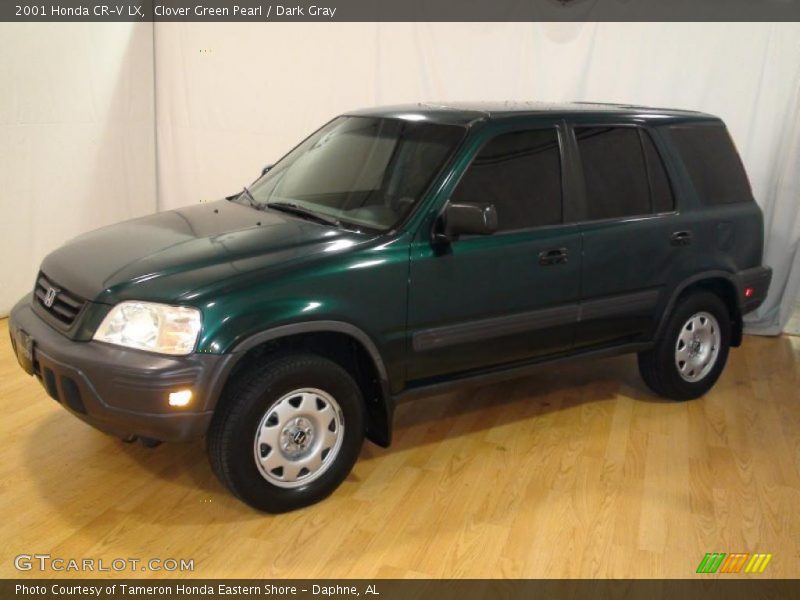 Clover Green Pearl / Dark Gray 2001 Honda CR-V LX