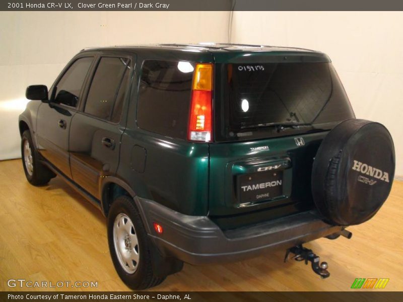 Clover Green Pearl / Dark Gray 2001 Honda CR-V LX