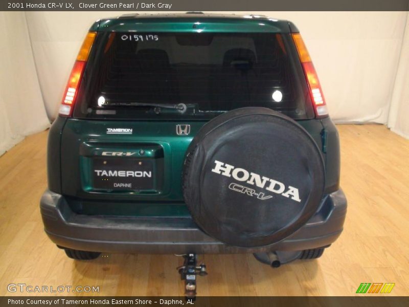 Clover Green Pearl / Dark Gray 2001 Honda CR-V LX