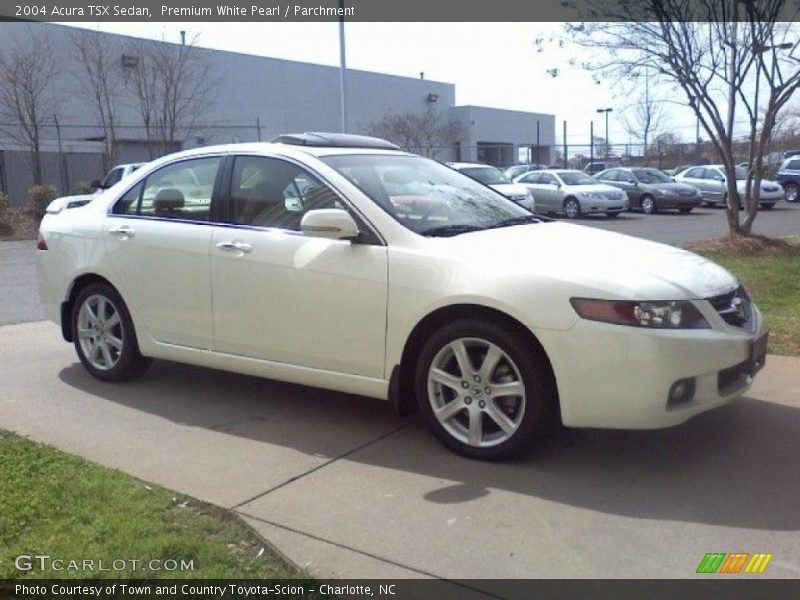 Premium White Pearl / Parchment 2004 Acura TSX Sedan