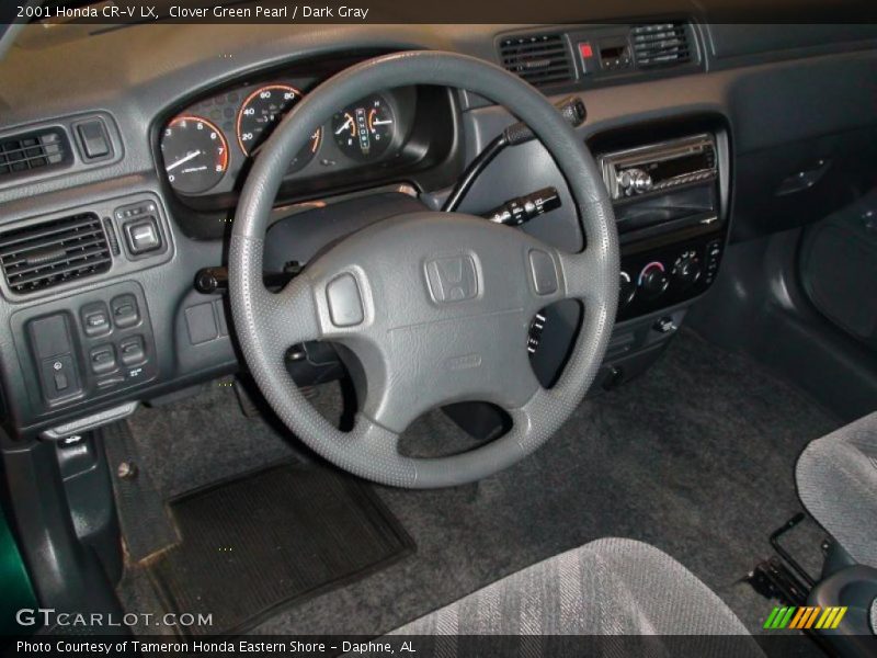 Clover Green Pearl / Dark Gray 2001 Honda CR-V LX