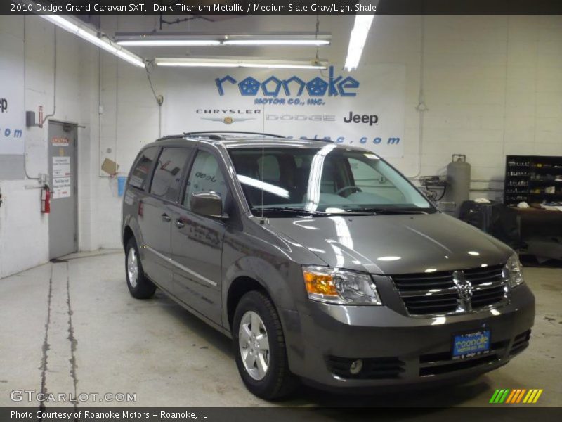 Dark Titanium Metallic / Medium Slate Gray/Light Shale 2010 Dodge Grand Caravan SXT