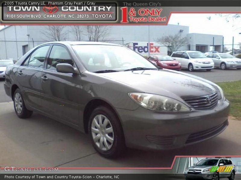 Phantom Gray Pearl / Gray 2005 Toyota Camry LE