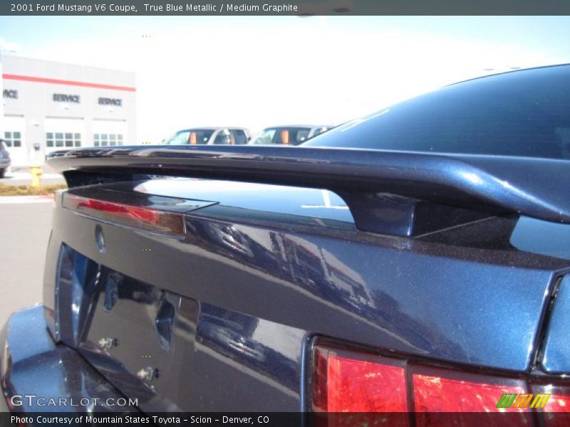 True Blue Metallic / Medium Graphite 2001 Ford Mustang V6 Coupe