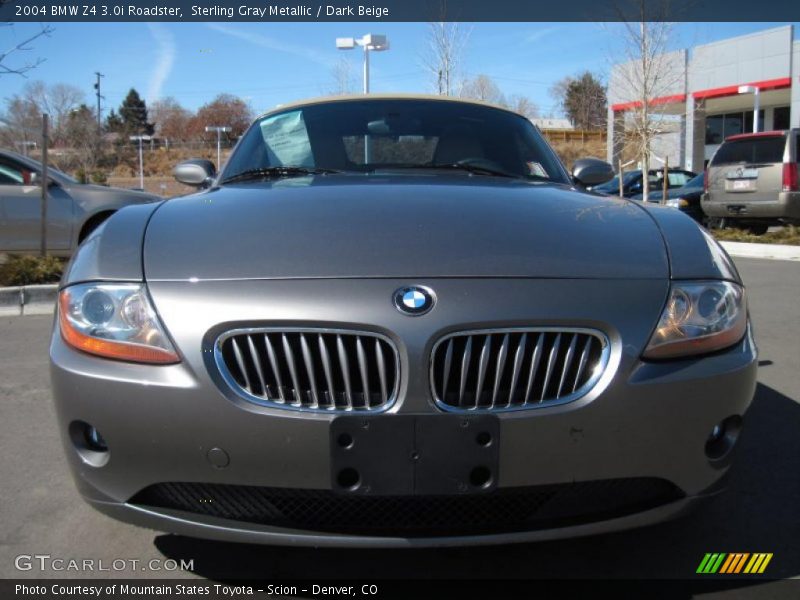 Sterling Gray Metallic / Dark Beige 2004 BMW Z4 3.0i Roadster